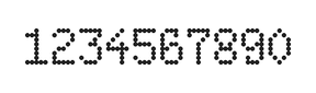 5×8数字点阵字体 ddN58AA0958