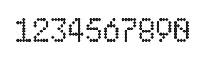 5×8数字点阵字体 ddN58AA0963