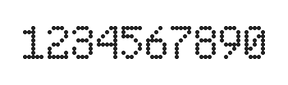5×8数字点阵字体 ddN58AA0965