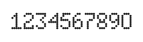 5×8数字点阵字体 ddN58AA0968