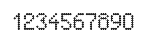 5×8数字点阵字体 ddN58AA0981