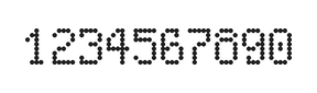5×8数字点阵字体 ddN58AA0992