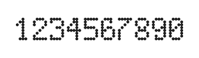 5×8数字点阵字体 ddN58AA0994