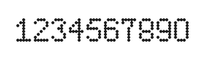5×8数字点阵字体 ddN58AA0999