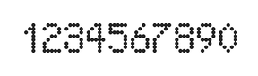 5×8数字点阵字体 ddN58AA1024
