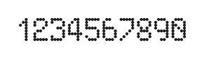 5×8数字点阵字体 ddN58AA1028