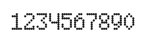 5×8数字点阵字体 ddN58AA1035