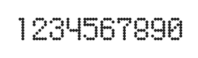5×8数字点阵字体 ddN58AA1069