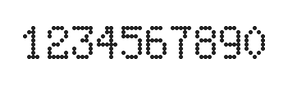 5×8数字点阵字体 ddN58AA1074