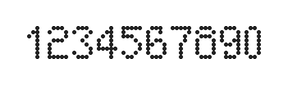 5×8数字点阵字体 ddN58AA1086