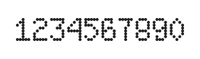 5×8数字点阵字体 ddN58AA1126