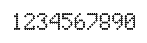 5×8数字点阵字体 ddN58AA1128