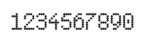 5×8数字点阵字体 ddN58AA1129