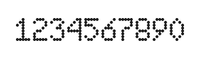 5×8数字点阵字体 ddN58AA1136