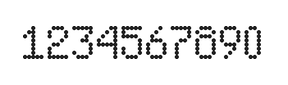 5×8数字点阵字体 ddN58AA1149