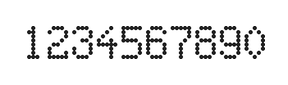 5×8数字点阵字体 ddN58AA1167