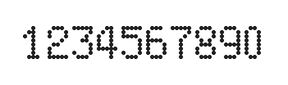 5×8数字点阵字体 ddN58AA1168