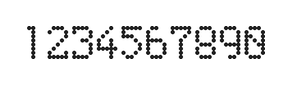 5×8数字点阵字体 ddN58AA1169