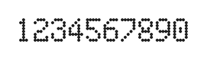 5×8数字点阵字体 ddN58AA1170