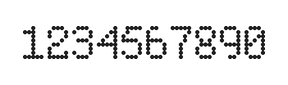 5×8数字点阵字体 ddN58AA1182