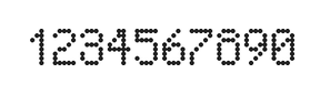5×8数字点阵字体 ddN58AA1187