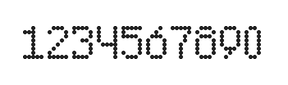 5×8数字点阵字体 ddN58AA1188