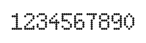 5×8数字点阵字体 ddN58AA1199