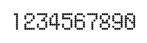 5×8数字点阵字体 ddN58AA1226