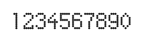5×8数字点阵字体 ddN58AA1244