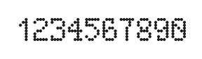 5×8数字点阵字体 ddN58AA1250