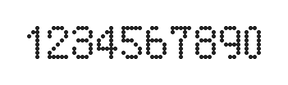 5×8数字点阵字体 ddN58AA1255
