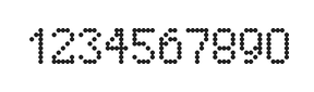 5×8数字点阵字体 ddN58AA1258