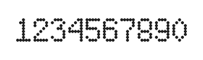 5×8数字点阵字体 ddN58AA1265