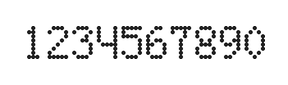 5×8数字点阵字体 ddN58AA1274