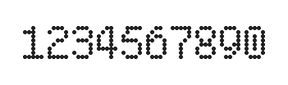 5×8数字点阵字体 ddN58AA1277