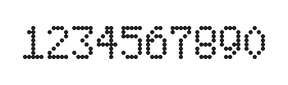 5×8数字点阵字体 ddN58AA1286