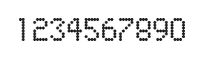 5×8数字点阵字体 ddN58AA1291