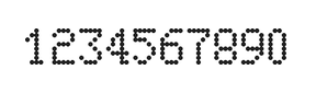 5×8数字点阵字体 ddN58AA1295
