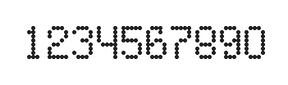 5×8数字点阵字体 ddN58AA1302