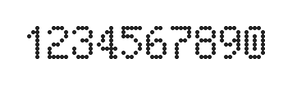 5×8数字点阵字体 ddN58AA1311