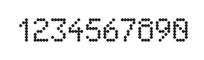 5×8数字点阵字体 ddN58AA1318