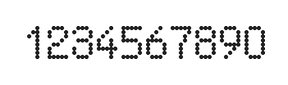 5×8数字点阵字体 ddN58AA1329
