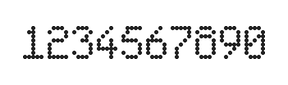 5×8数字点阵字体 ddN58AA1333