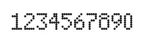 5×8数字点阵字体 ddN58AA1335