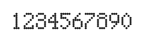5×8数字点阵字体 ddN58AA1336