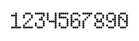 5×8数字点阵字体 ddN58AA1349