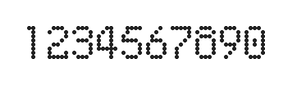 5×8数字点阵字体 ddN58AA1354