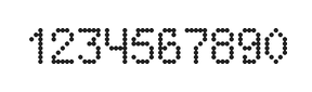 5×8数字点阵字体 ddN58AA1355