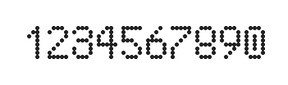5×8数字点阵字体 ddN58AA1366
