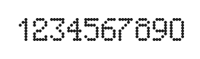 5×8数字点阵字体 ddN58AA1377